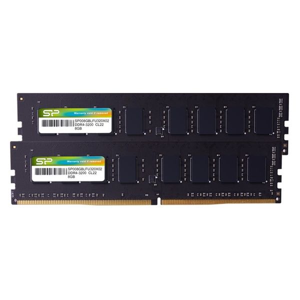 シリコンパワー デスクトップ用メモリ DDR4-3200 8GB x 2枚入 SP016GBLFU320B22 1セット（直送品）