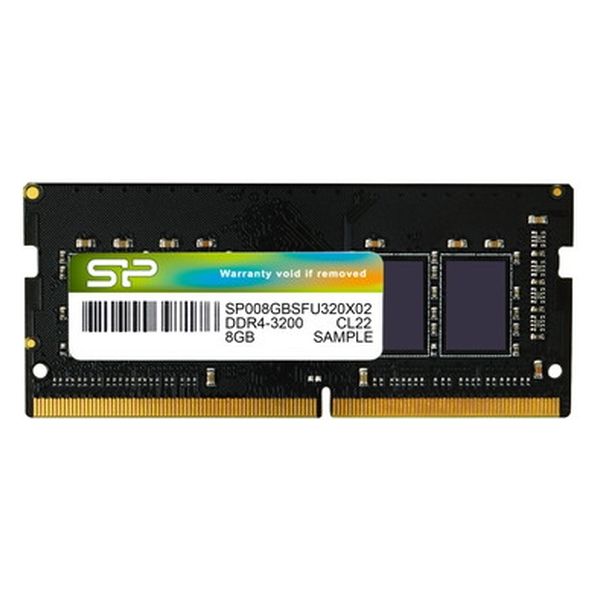 シリコンパワー ノートPC用メモリ DDR4-3200 8GB SP008GBSFU320B02 1枚（直送品）
