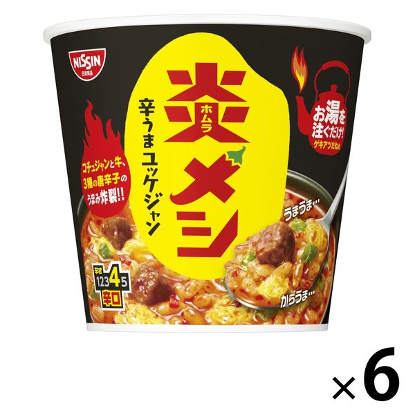 日清炎メシ 辛うまユッケジャン 6個 日清食品 カップ麺