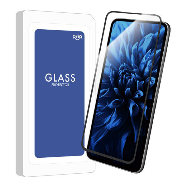 [PriQ] Galaxy A54 5G ガラスフィルム 「GLASS PREMIUM FILM」全画面保護 ブルーライトカット（直送品）