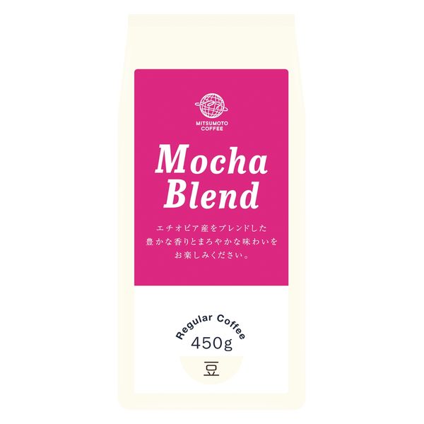 【コーヒー豆】三本珈琲 焙煎豆 モカブレンド（豆） 5袋（450g×5）
