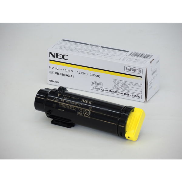 NEC ＮＥＣ　ＰＲーＬ５８５０Ｃー１１　トナーカートリッジ　イエロー PR-L5850C-11 1個