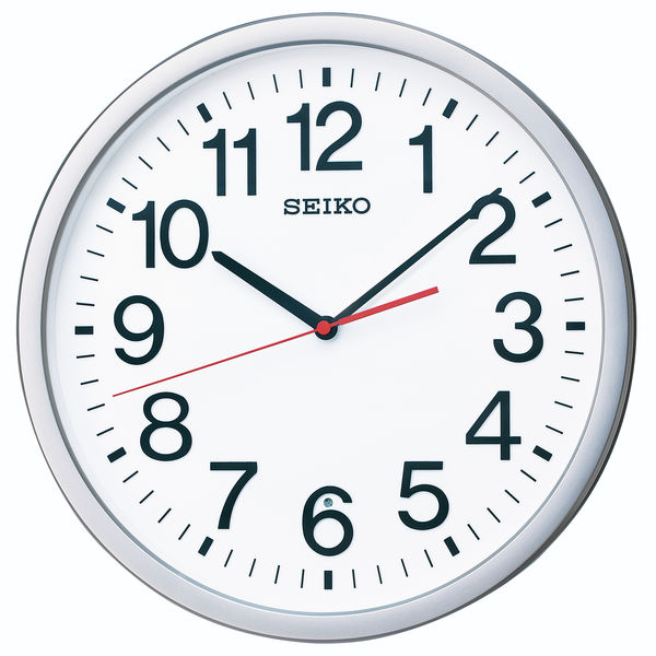 SEIKO（セイコー）オフィスタイプ 掛け時計 [電波 スイープ 大型 秒針停止機能] 直径361mm KX229S 1個