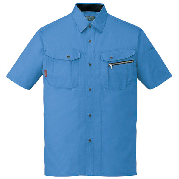 自重堂　制服百科　エコ３バリュー半袖シャツ　ライトブルー　Ｍ　84114（直送品）