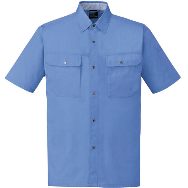 自重堂　制服百科　半袖シャツ　ブルー　ＥＬ　84514（直送品）