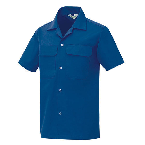 アイトス 半袖シャツ ブルー 4L AZ-531-006 1着（直送品）