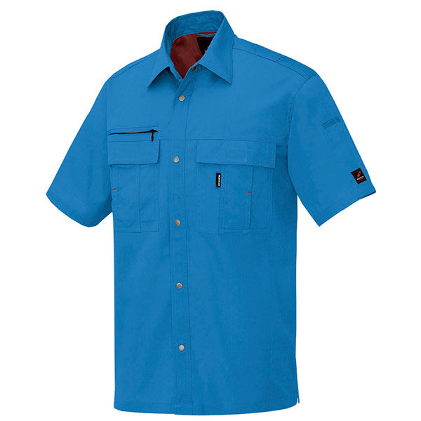 アイトス 半袖シャツ ブルー 3L AZ-5466-006 1着（直送品）