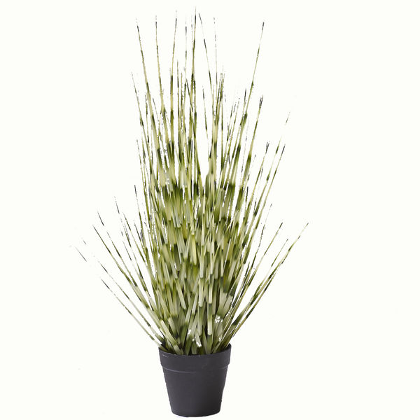 萩原 ZEBRA GRASS ゼブラグラス 高さ約53cm 光触媒加工付き 人工観葉植物 1鉢（直送品）