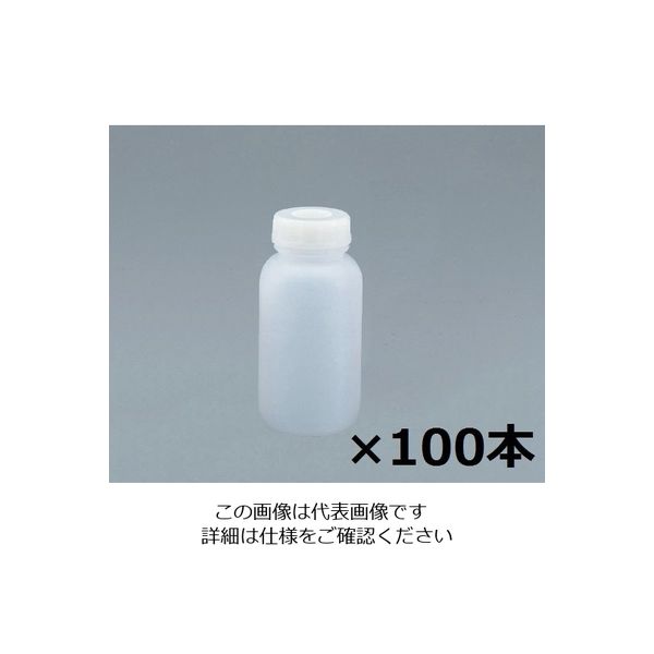 アズワン 広口瓶中フタ付 250mL（ケース販売） 100本入 1箱（100個） 1-4658-64（直送品）
