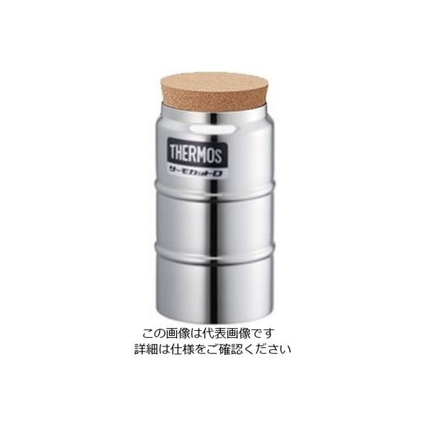 サーモス ステンレス製デュワー瓶(2重構造) 栓付 300mL D-301 1個 3-5121-11（直送品）