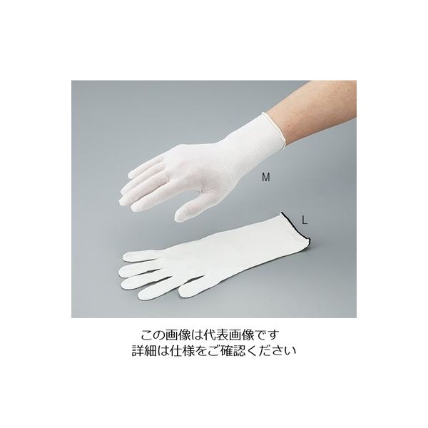 マックス クリーンルーム用インナー手袋 クリーンパック M ロング 10双入 MX388-CP-M 1袋(10双) 3-5499-01（直送品）