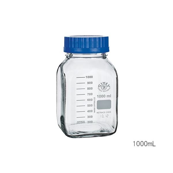 Kavalierglass 広口メディウム瓶 透明 5000mL 2080M/5000 1個 3-6004-04（直送品）