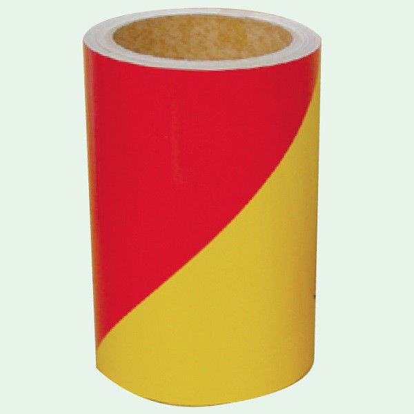 トーアン 反射テープ 黄×赤 150mm×5m 34-224 1巻（直送品）