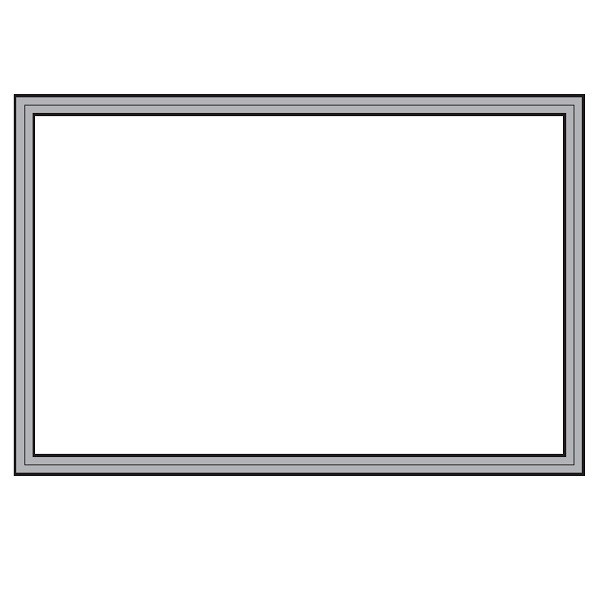 トーアン 壁掛ホワイトボード 壁掛ウケ付7204-3W ホワイトボード600×900 46-267 1台（直送品）