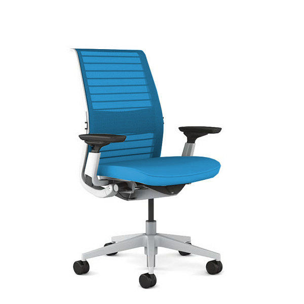 Think シンクチェア シーガルフレーム 肘付 ブルージェイ 465A300SAM 1脚 steelcase（スチールケース）（直送品）