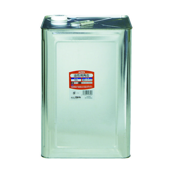 アサヒペン 塗料容器 油性用角缶 18L 223623 1個(1缶) 778-4163（直送品）