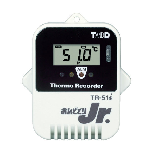 ティアンドデイ おんどとり　小型防水データロガー　温度１ｃｈ（センサ内蔵） TR-51I 1台 819-5876
