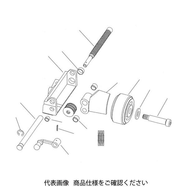 日本エマソン RIDGID ロールグルーバー用パーツ スライド ボックス ノンオペレーター F/918ーI 61792 1パック(1個)（直送品）