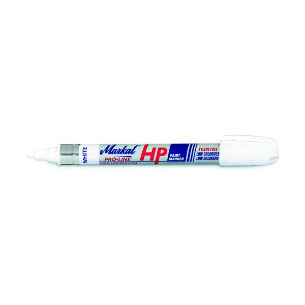 LACO Markal 工業用マーカー 「PAINTーRITER+OILY Surface HP」 白 96960 1本（直送品）