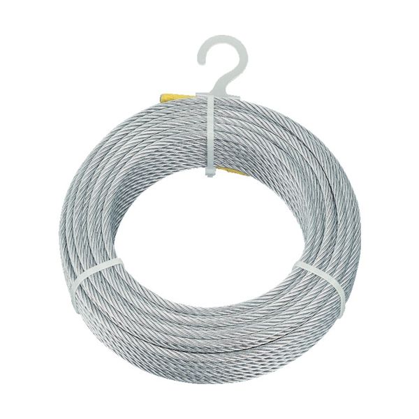 トラスコ中山 TRUSCO メッキ付ワイヤロープ Φ2mmX100m CWM-2S100 1巻 818-8161（直送品）