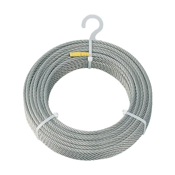 トラスコ中山 TRUSCO ステンレスワイヤロープ Φ8.0mmX30m CWS-8S30 1巻 818-8165（直送品）