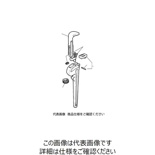 日本エマソン RIDGID アルミストレートパイプレンチ用パーツ 18・24インチ用ピン 31690 1パック(1個) 788-1851（直送品）