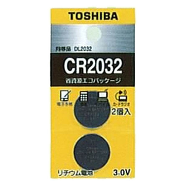 東芝 コイン形リチウム電池 CR2032EC2P 1個（直送品）