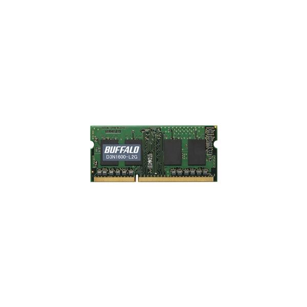 ＰＣ３Ｌー１２８００（ＤＤＲ３Ｌー１６００）対応　２０４ＰＩＮ　ＤＤＲ３　ＳＤＲＡＭ　Ｓ．Ｏ．ＤＩＭＭ　２ＧＢ D3N1600-L2G（直送品）