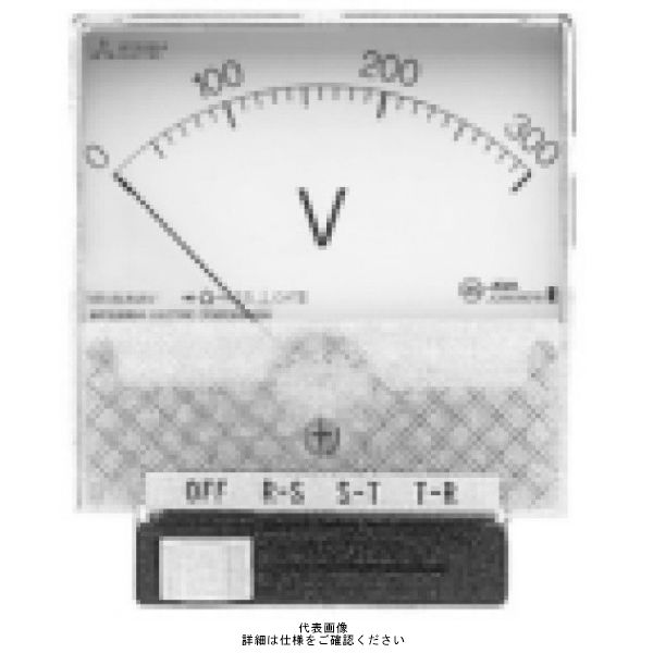 交流電圧計 YR-12UNAV B 0-300V DRCT（直送品）