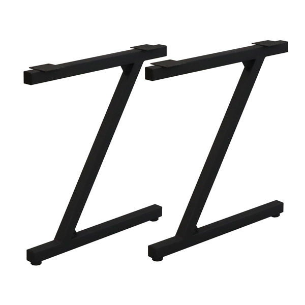 エイ・アイ・エス テーブルキッツ脚 ハイタイプ Z型 ブラック TBK-Z BK 1セット(2個入)（直送品）