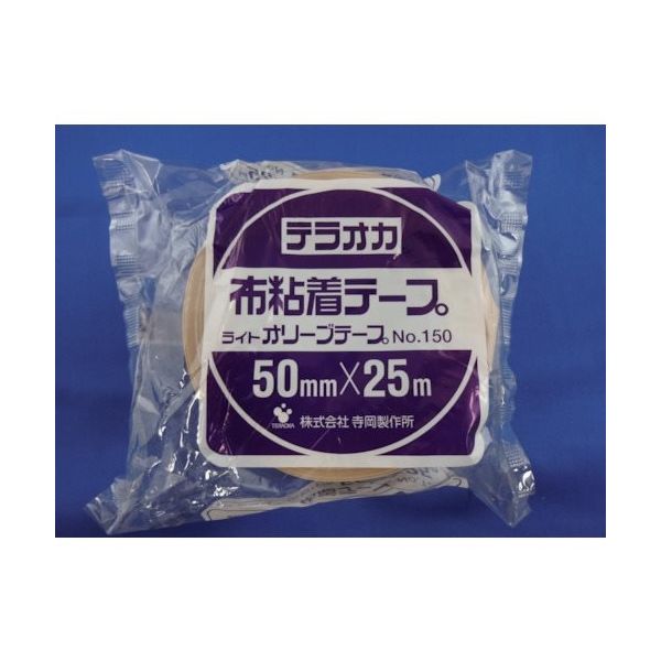 寺岡製作所 TERAOKA ライトオリーブテープNO.150クリーム100mm×25M 150C100X25 1巻 419-0877（直送品）