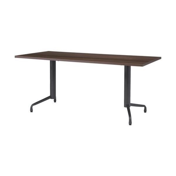 トラスコ中山 TRUSCO 角型ミーティングテーブル 1600×800×700 ダークウッド MTTS-1870 1台 380-1224（直送品）
