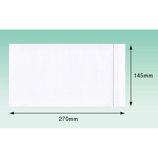 デリバリーパック 完全密封タイプ 長3用（大） PAー025T 1セット（500枚：100枚入×5） パピルスカンパニー