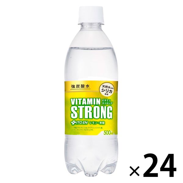 伊藤園 強炭酸水 ビタミンストロング 500ml 1箱（24本入）