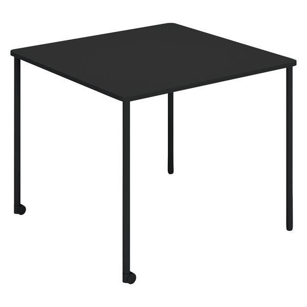【組立設置込】コクヨ エニー テーブル 正方形 幅900×奥行900×高さ720mm ブラック TAN-MS0909M1-6A6A1 1台（直送品）