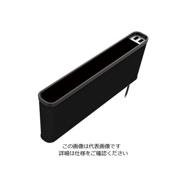 カシムラ 車用 サイドポケット USB2ポート付 DC-020 1セット(10個)（直送品）