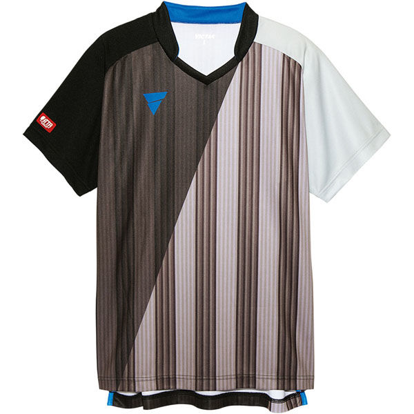 VICTAS（ヴィクタス) 卓球 ゲームシャツ V-GS053 シャツ 3XL ブラック 031466 1枚（直送品）