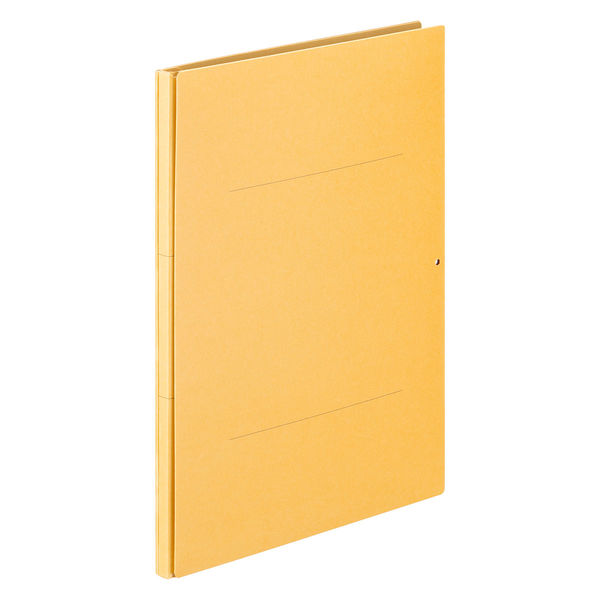アスクル 背幅伸縮ファイル 紙製（コクヨ製造）A4タテ イエロー 10冊  オリジナル