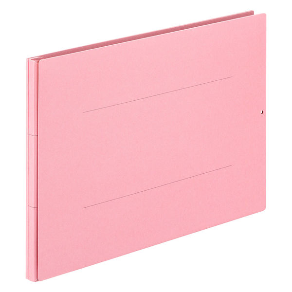 アスクル 背幅伸縮ファイル 紙製（コクヨ製造）A4ヨコ ピンク 10冊  オリジナル