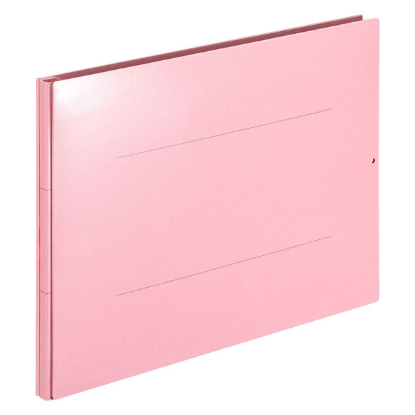 アスクル 背幅伸縮ファイル PPラミネート（コクヨ製造）A4ヨコ ピンク 10冊  オリジナル