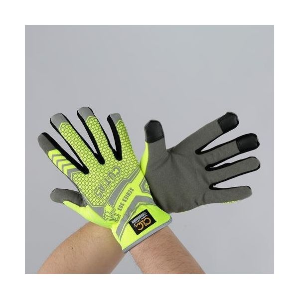 エスコ [L] 手袋(耐切創) EA353GE-22 1セット(2双)（直送品）