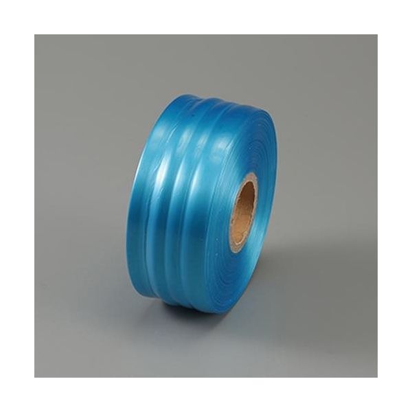 エスコ 500m PEテープ(非粘着/青) EA628PR-43 1セット(10個)（直送品）