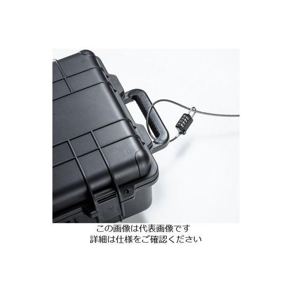エスコ φ4.4mmx1.5m ワイヤーロック(ダイヤル錠) EA983TS-304 1セット(3個)（直送品）