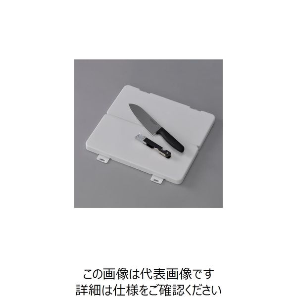 エスコ [3点組] 抗菌マナ板・包丁・三徳缶切セット EA912GA-1 1セット(2セット)（直送品）