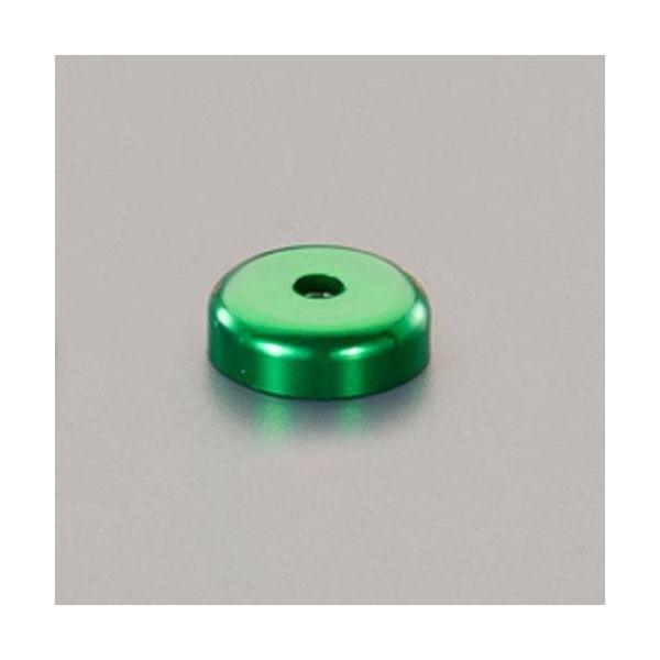 エスコ φ40x穴6.5mm/ 52kg 超強力マグネット(緑) EA781EM-56 1セット(3個)（直送品）