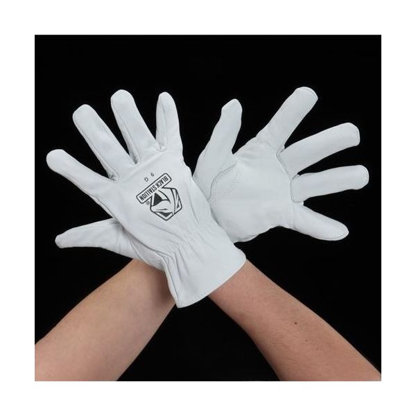 エスコ [M] 手袋(山羊革) EA353BA-86 1セット(3双)（直送品）
