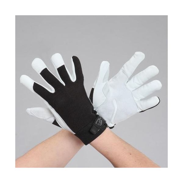 エスコ [M] 手袋(山羊革) EA353BA-91 1セット(2双)（直送品）
