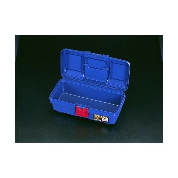 エスコ 385x202x140mm 工具箱(中皿無し/ブルー) EA505AD-3 1セット(4個)（直送品）