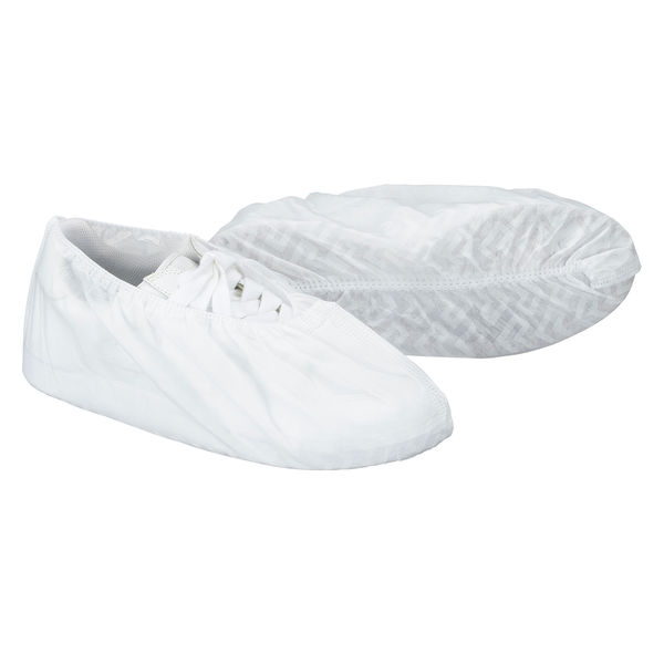 アスクル 不織布シューズカバー　ホワイト　使い捨て　足カバー　シューカバー　靴カバー　フットカバー　ディスポ　白　1袋（50足入） オリジナル