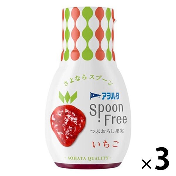 Spoon Free いちご ジャム 3個 アヲハタ